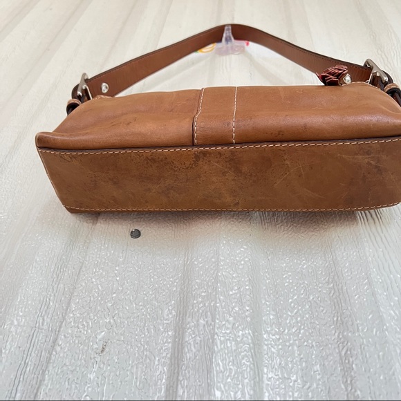 Vintage Coach mini shoulder bag brown leather - Picture 4 of 5